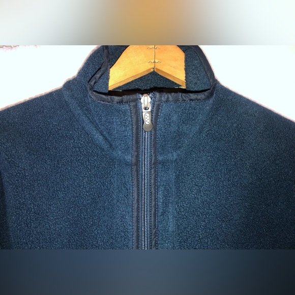 Patagonia Men’s Synchilla Full Zip Fleece Jacket size Lg Navy pockets #25395 - Picture 3 of 14